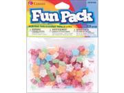 Fun Pack Acrylic Star Beads 125 Pkg Assorted Glitter