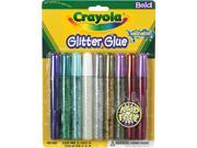 Crayola Washable Glitter Glue Pens .35oz Bold 9 Pkg