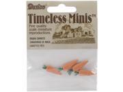 Timeless Miniatures Dough Carrots 4 Pkg