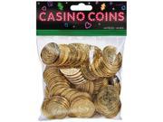 Casino Coins 1.375 144 Pkg Gold W Vine Border Dollar Sign