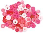 Favorite Findings Buttons 130 Pkg Pink