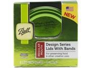 Ball Design Series Lids Bands 6 Pkg Regular Mouth Green