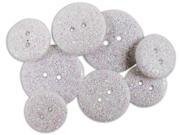 Favorite Findings Glitter Buttons Frost Opaque 7 Pkg