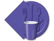 Luncheon Plates 7 24 Pkg Purple