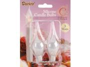 Silicone Candle Bulbs 2 Pkg 3w