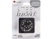 Stainless Steel Elegance Beads Findings 3mm Round Bead 20 Pkg