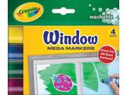 Crayola Washable Window Mega Markers 4 Pkg