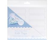 Victoria Lynn Print Your Own Gift Tags 1 X3.125 80 Pkg White Rectangle W Pearl Accent