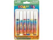 Foamies Acrylic Paint Pens .34oz 6 Pkg Primary