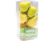 Design It Simple Decorative Fruit 9 Pkg Yellow Green Pears