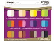 Premo Sculpey Accents Polymer Clay Multipack 1oz 24 Pkg Assorted Colors