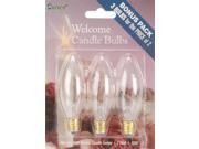 Welcome Candle Bulbs 3 Pkg 7w