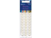 Crystal Stickers Pearls 10mm Round 27 Pkg Natural