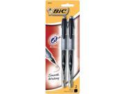 Bic Z4 Fine Point Roller Pens 2 Pkg Black