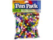 Fun Pack Acrylic Pony Beads 700 Pkg Rainbow
