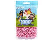 Perler Fun Fusion Striped Beads 1000 Pkg Pink Candy