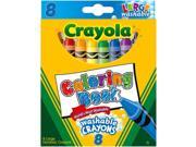 Crayola Coloring Book Washable Crayons 8 Pkg