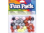 Fun Pack Acrylic Sports Beads 1oz Assorted Balls