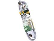 Cord Ext 16Awg 3C 6Ft Wht Power Zone Extension Cords OR930606 054732812806