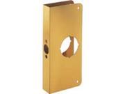 Mintcraft HSH 050SBP 3L Door Reinforcer 4X9 Polished Brass Steel Each