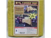 Dize CA1020D 10 Ft. X 20 Ft. 10 Ounce Tan Canvas Tarp