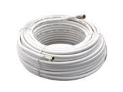 Cbl Coaxial 100Ft Wht PVC Rg6 American Tack TV Wire and Cable VG110006W White