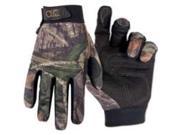 Custom Leathercraft M125L Mossy Oak Backcountry Gloves Large Synthetic Leather P