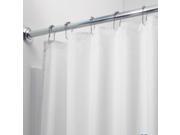 InterDesign Fabric Waterproof Shower Curtain Liner White