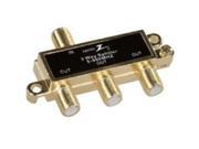 Spltr Coaxial 1 3 4In 2 3 4In American Tack Tv Wire and Cable Fittings Gold