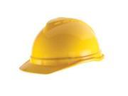 Msa Safety Works 10034020 Hard Hat Yellow Vented Vented Brim Cap Each