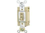 Cooper Wiring 1242 7V BOX 4 Way Ivory Quiet Toggle Switch Commercial Grade