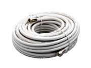 Cbl Coaxial 50Ft Wht PVC Rg6 American Tack TV Wire and Cable VG105006W White PVC