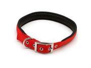 Double Pet Collar 1 x 24 Belt Nylon Red ASPEN PET Collars 21366 Red Nylon