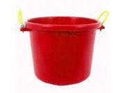 2Bushel Red Barn Bucket Fortiflex Feeders and Waterers MB 70R 012891270028