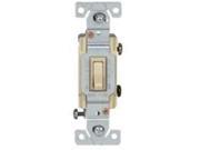 Cooper Wiring C1301 7LTV 1 Pole Ivory Lighted Toggle Switch Standard Grade Gro