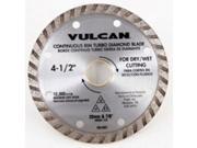 Vulcan 937341OR 4 1 2 in. Turbo Diamond Blade Continuous Rim
