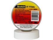 Scotch 35 White Pro Vinyl Electrical Tape 3 4 x 66ft