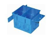Bx Out 2Gng 38Cu In 6 1 4In 00 Pvc Switch Boxes A238 Blue Thermoplastic