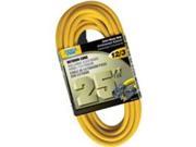 Power Zone OR500825 Extension Cord 12 3 25 Foot Yellow Outdoor
