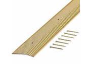 Md Products 79244 2 inch X 36 inch Satin Brass Fluted Extra Wide Carpet Trim