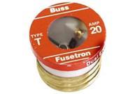 Bussmann Fuses BP T 20 Plug Fuse Heavy Duty Edison Base 20 Amp Time Delay Dual