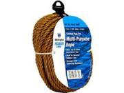 Wellington Cordage 25660 1 4 Inch Unmanila Poly Rope 100 Foot Twisted