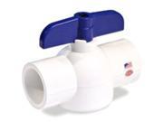 Kbi King Brothers Ind EBV 1250 S Ball Valve 1.25 Inch Slip Schedule 40 Pvc Sol