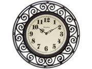 32021WROUGHT IRON STYLE WALL CLOCK WESTCLOX 32021 844220005458