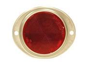 Reflector Oval Aluminum 3 Red