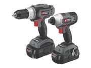PC218IDC 2 18V Cordless 1 2 in. Drill Driver and Impact Driver Combo Kit