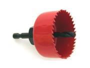 Saw Hl 3In Cs Hrd Soft Wood Vulcan Hole Saws 942341OR Red Black Carbon Steel