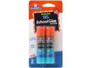 Elmer s Washable School Gel Glue Sticks 2 Pkg .28oz