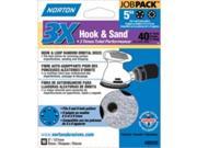 Norton 7660703225 5 X Uh 3X Disc Job Pack 40 Hook amp; Loop Universal Vac