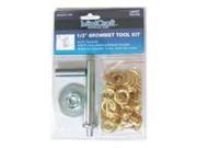 Mintcraft JL VT159883L 1 2 Inch Grommet Tool Kit 30 Pieces Brass Plated Carded